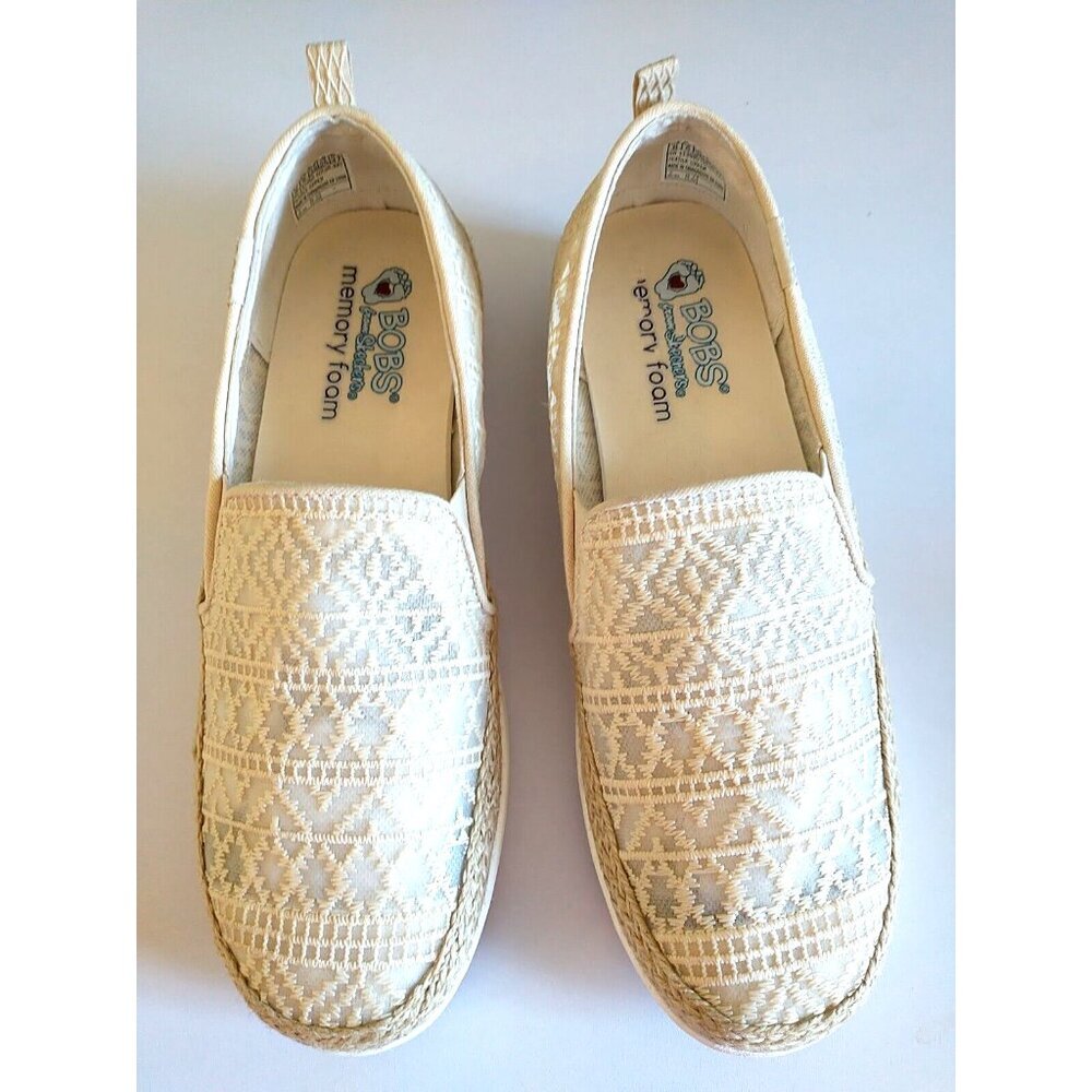 Skechers BOBS Slip-On Sneakers in Cream